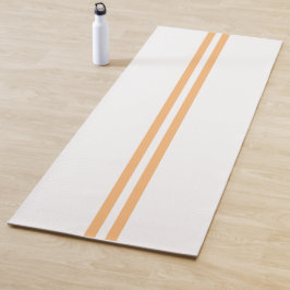 Stilvolle Twin Light Orange Racing Streifen auf we Yogamatte
