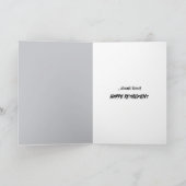 Stilvolle Typ-Maus zum Ruhestand Karte (Innenseite)