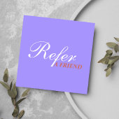 Stilvolle Typografie Clean Blue Beauty Salon Empfehlungskarte