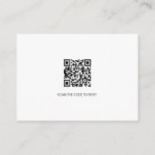 Stilvolle Typografie E-Mail UAWG Gold-Script QR-Co Begleitkarte (Rückseite)