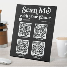 Stilvolle Typografie Modernes QR-Code-Geschäft