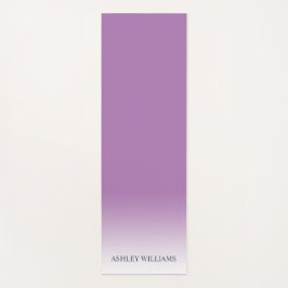 Stilvolle Typografie Monogram Lavender Lila Ombre Yogamatte
