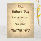 Stilvolle Typografie-Stil Vielen Dank, Vater's Day Karte (Gelbe Blume)