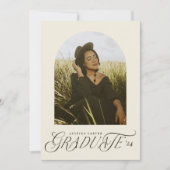 Stilvolle typografische Abschluss-Ankündigung Ankündigung (Vorderseite)