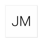 Stilvolle übergroße monogrammierte Initialen Permastempel (Design)