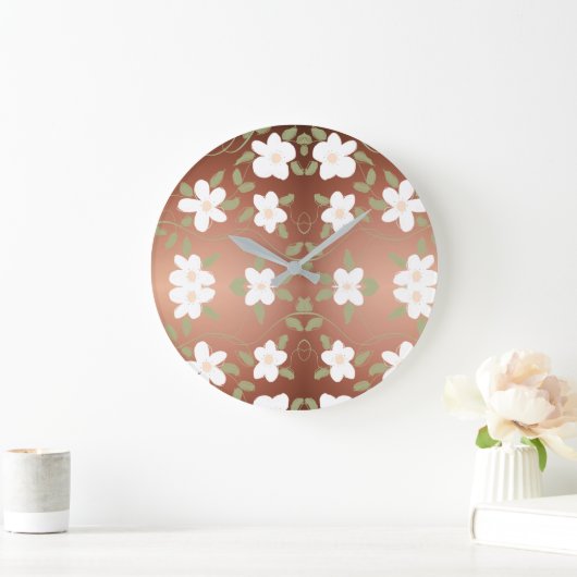 Stilvolle Uhr mit Honey Brown (Zuhause)