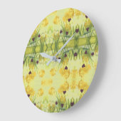 Stilvolle Uhr mit Lila Herzen (Winkel)