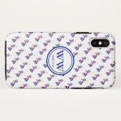 Stilvolle UK UNION JACK Monogram Abundant Life Case-Mate iPhone Hülle (Rückseite (Horizontal))