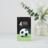 Stilvolle und einzigartige Fußball-Fußball-Fußball Visitenkarte (Stehend Vorderseite)