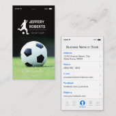 Stilvolle und einzigartige Fußball-Fußball-Fußball Visitenkarte (Vorne/Hinten)