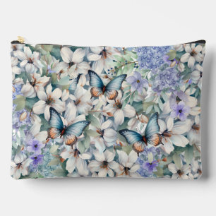 Stilvolle und elegante Floral Butterflies Kosmetis Zubehörtasche