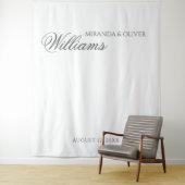 Stilvolle und elegante Hochzeitskulisse Wandteppich (Beispiel)