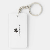 "Stilvolle und haltbare Schlüsselanhänger für Acry (Rückseite)