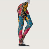 Stilvolle und komfortable Leopard African Print Leggings (Rechts)