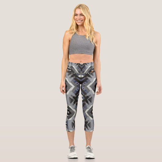 Stilvolle und komfortable Yoga-Leggings Capri Leggings (Vorderseite)