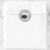 stilvolle und moderne Abschluss CLASS OF Runder Aufkleber (Tasche)