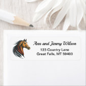 Stilvolle und moderne Brown Horse Head (Insitu)