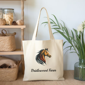 Stilvolle und moderne Brown Horse Head Tragetasche