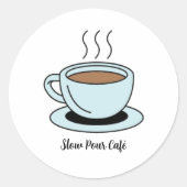 Stilvolle und moderne essenzielle Labels Runder Aufkleber (Vorderseite)