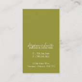 Stilvolle und moderne Visitenkarten Visitenkarte (Rückseite)