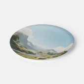 stilvolle und raffinierte Geschirr Pappteller (Schrägansicht)