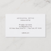 Stilvolle und schicke Imitate Kupfer Visitenkarte (Rückseite)