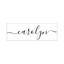 Stilvolle und trendige Black Minimalistisch Girly Permastempel