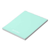 Stilvolle und trendige Mint Green Minimalistisch G Notizblock (Rotiert)