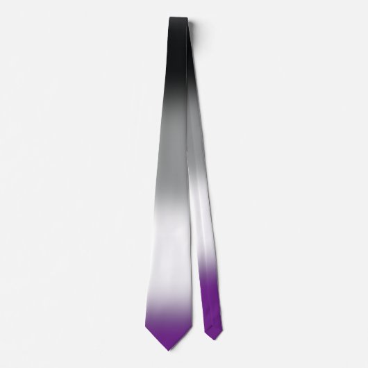 Stilvolle Unisex Asexual Pride Krawatte, Ace Flag  Krawatte (Vorderseite)