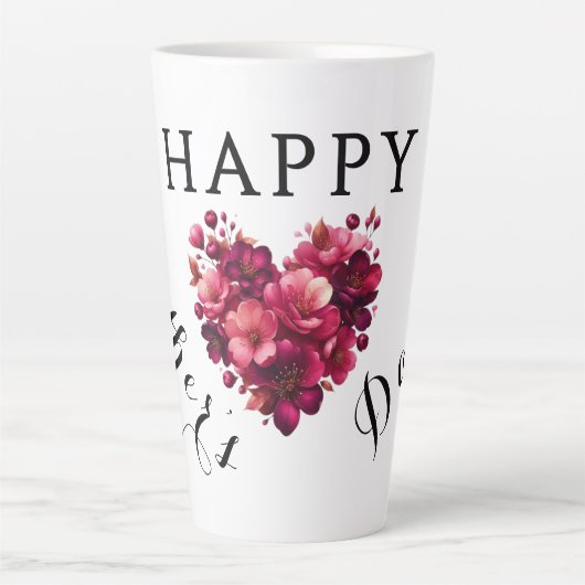Stilvolle Vatertag Latte Tasse Geschenk (Vorderseite)