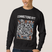 Stilvolle Verbindungen NYT Design Black Sweatshirt (Vorderseite)
