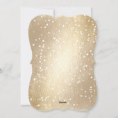 Stilvolle Verheiratete Weihnachtsfeier für Glitzer Feiertagskarte (Rückseite)