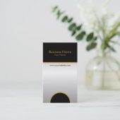 Stilvolle vertikale Visitenkarteschablone Visitenkarte (Stehend Vorderseite)