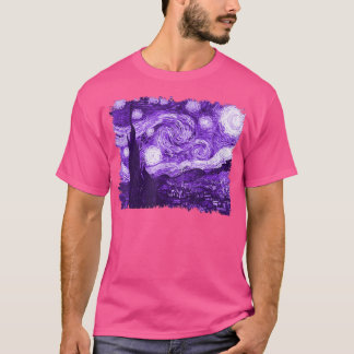 Stilvolle Vintag Art Starry Night Remix Van Gogh C T-Shirt