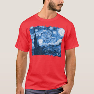 Stilvolle Vintag Art Starry Night Van Gogh Classic T-Shirt