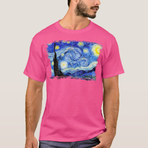 Stilvolle Vintag Art Starry Night Vincent Van Gogh T-Shirt