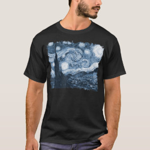 Stilvolle Vintag Art Starry Night Vincent Van Gogh T-Shirt