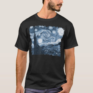 Stilvolle Vintag Art Starry Night Vincent Van Gogh T-Shirt