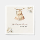 Stilvolle Vintag Dress Wildblumen Gitl Baby Shower Serviette (Vorderseite)