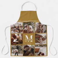 Stilvolle Vintage Goldfoto-Collage | Monogramm-Ges