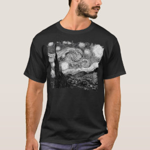 Stilvolle Vintage-Kunst Sternennacht Van Gogh Klas T-Shirt
