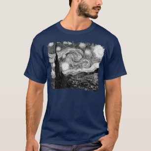 Stilvolle Vintage-Kunst Sternennacht Van Gogh Klas T-Shirt