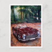 Stilvolle Vintage Retro-Autokarte Postkarte (Vorderseite)