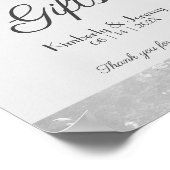 Stilvolle Vintage Zinntellchensignatur Poster (Ecke)