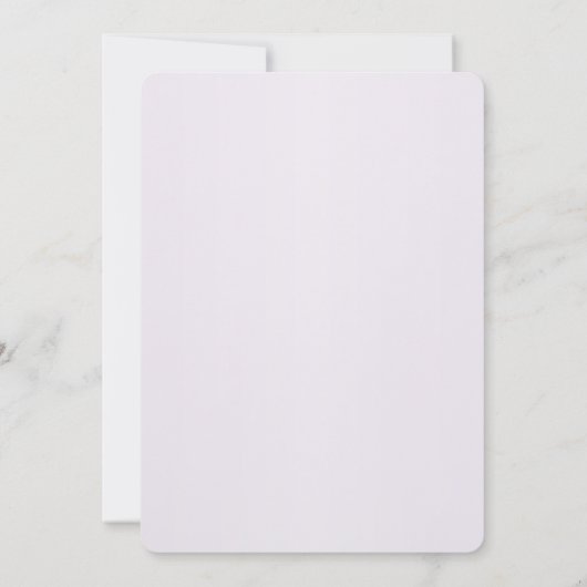 Stilvolle violette Blumen Save the Date (Rückseite)