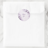 Stilvolle violette Blumen Sticker (Tasche)
