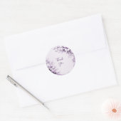Stilvolle violette Blumen Sticker (Umschlag)