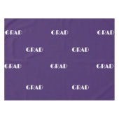 Stilvolle violette Typografie Tischdecke (Vorderseite (Horizontal))