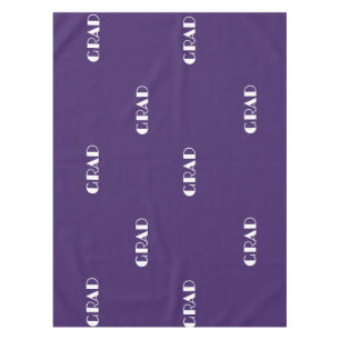Stilvolle violette Typografie Tischdecke