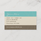 Stilvolle Visitenkarte (Rückseite)